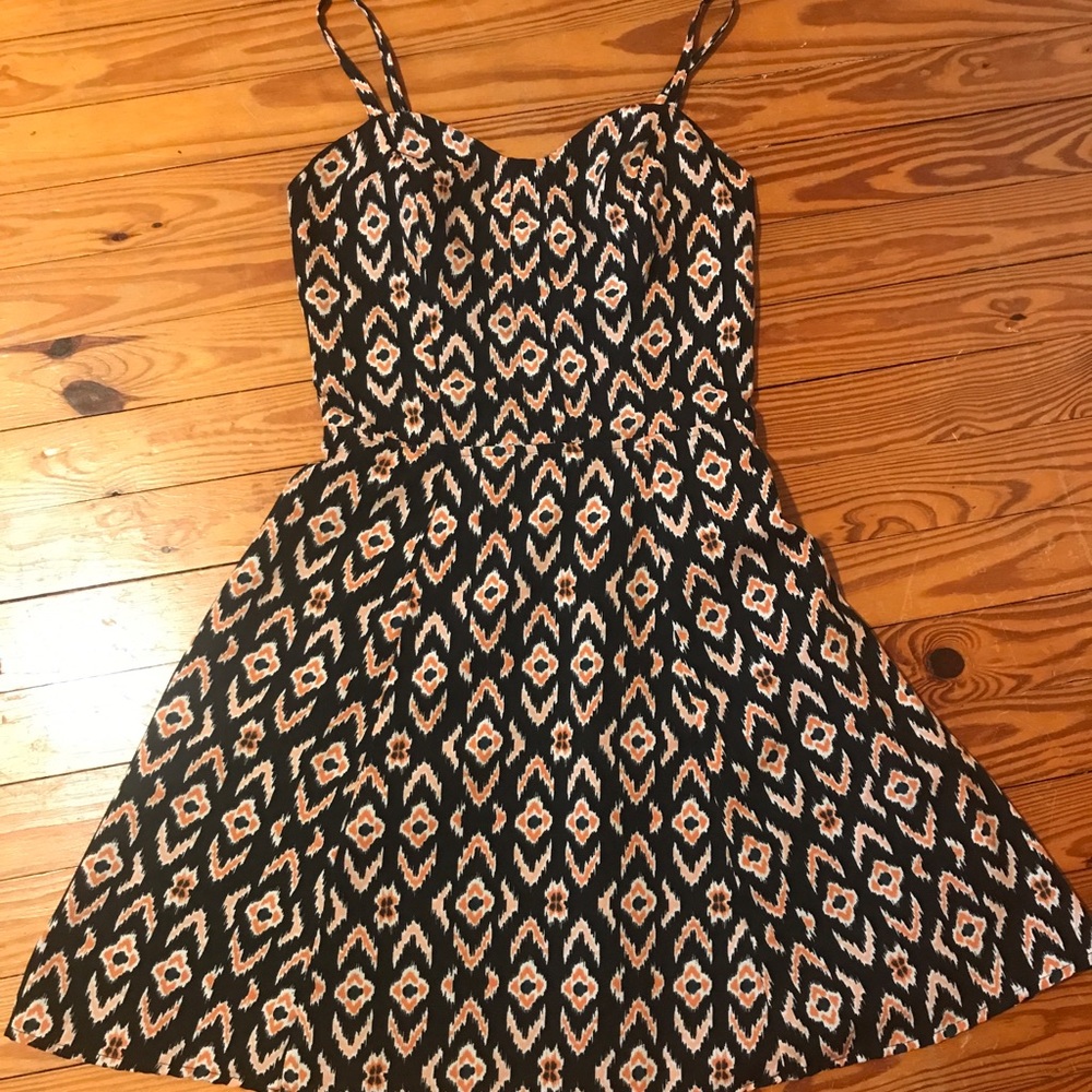 Fit and flare spaghetti strap dress